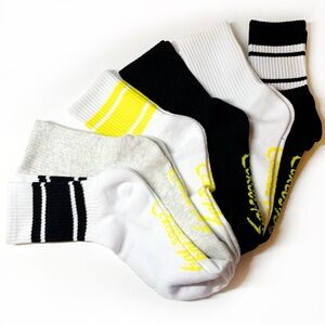 NWT Circus by Sam Edelman 5-Pack Crew Socks | Tennis Style | Cotton Blend